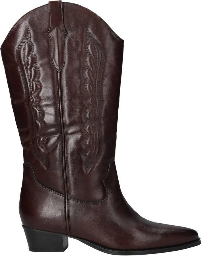 Copenhagen Shoes western leren cowboy boots wijnrood