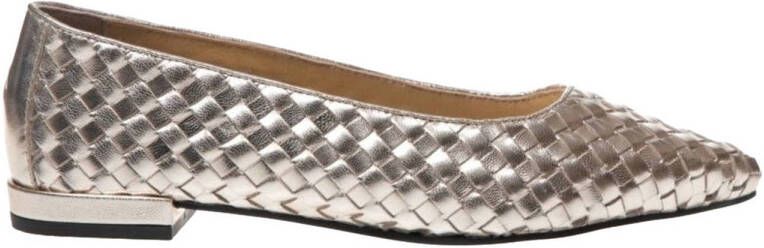 Copenhagen Shoes leren ballerina's goud