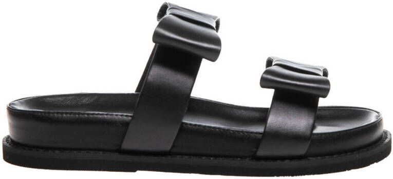 Copenhagen Shoes leren slippers zwart