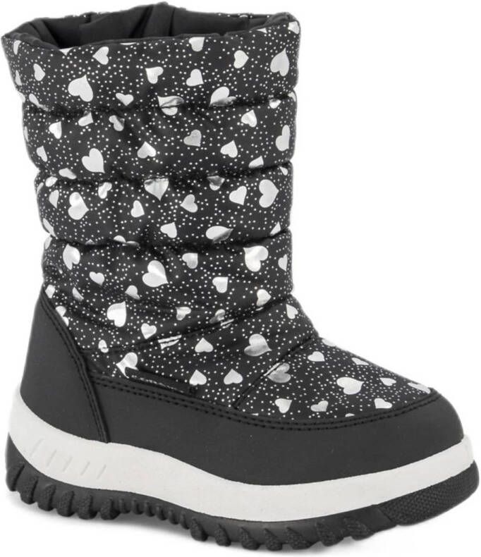 Cortina snowboots met allover print zwart