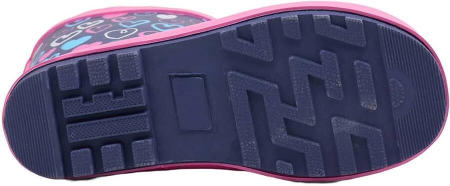 Cortina rubber regenlaarzen blauw roze - Foto 3