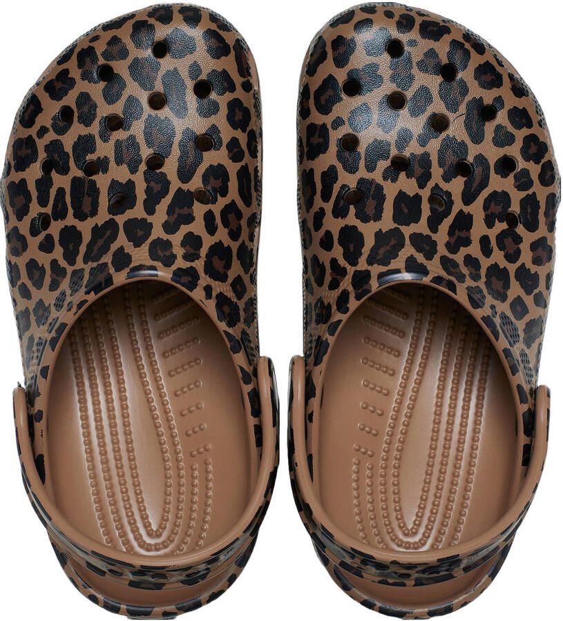 Crocs Peuter Kleuter graphic clogs met panterprint cognac zwart - Foto 2