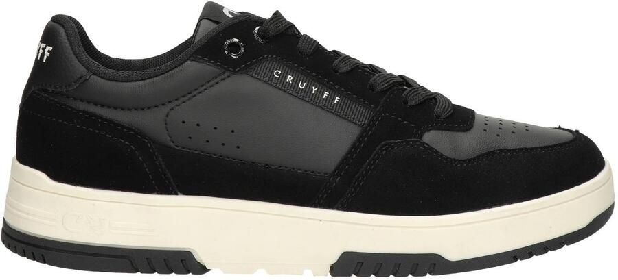 Cruyff Endorsed Sport leren sneakers met logo zwart