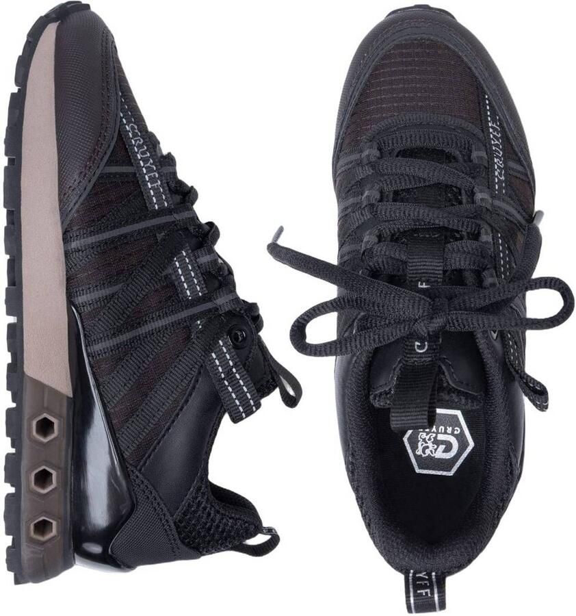 Cruyff Fearia Hex-Tech leren sneakers donkerbruin - Foto 2