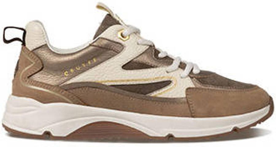 Cruyff leren sneakers bruin beige