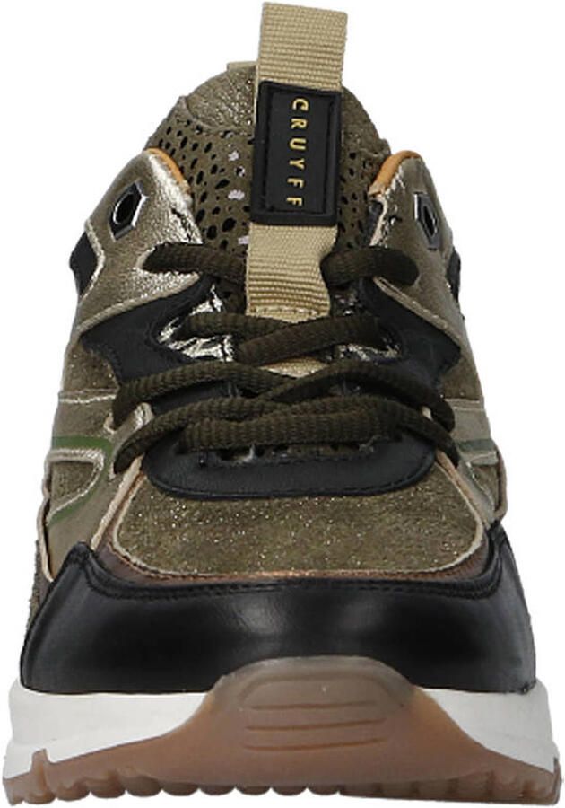 Cruyff leren sneakers met panterprint kaki zwart goud Groen Meisjes Leer - Foto 2