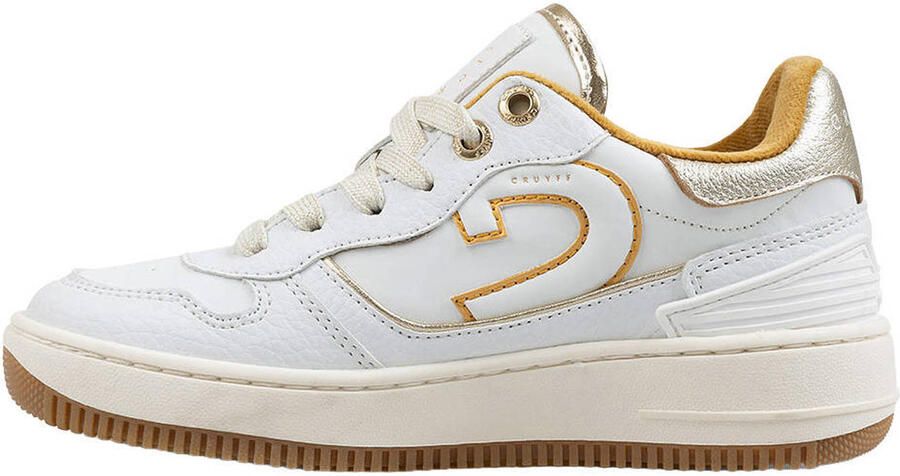 Cruyff Junior Campo Low Kid Lage sneakers Leren Sneaker Meisjes Wit - Foto 3