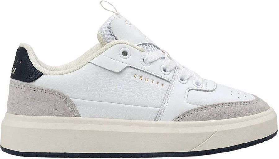 Cruyff leren sneakers wit grijs