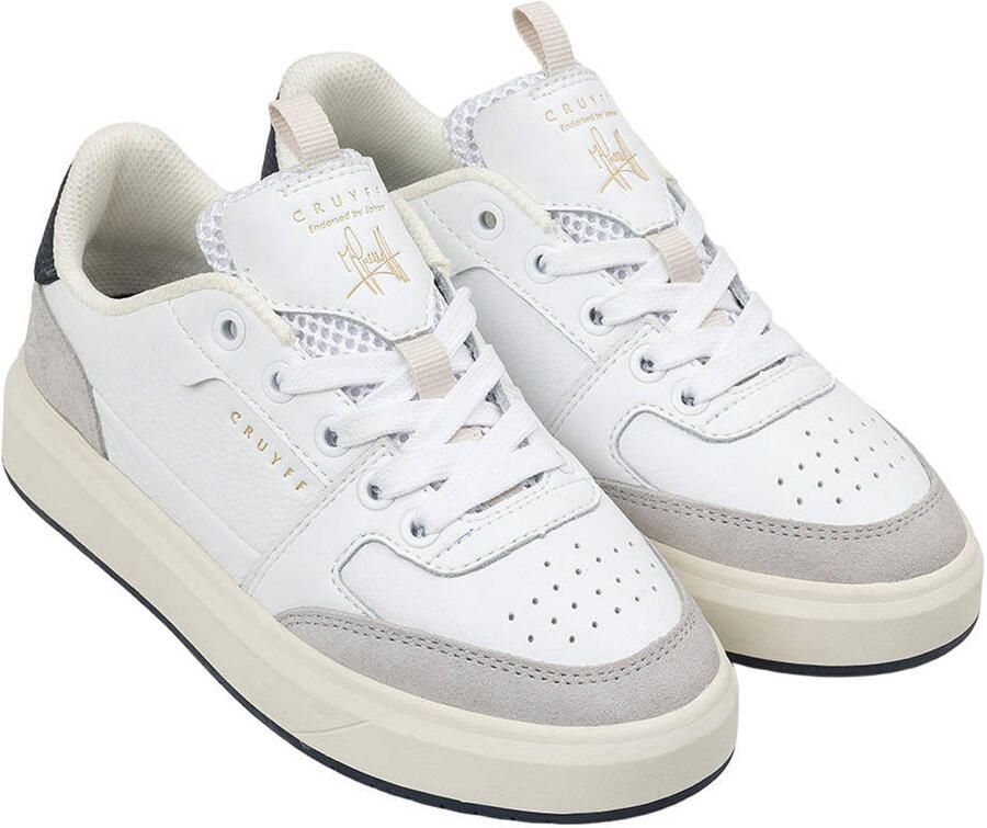 Cruyff leren sneakers wit grijs - Foto 2