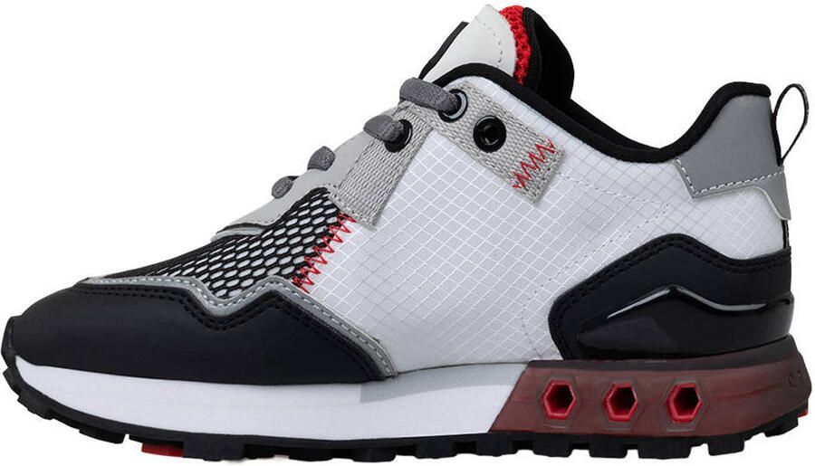 Cruyff leren sneakers wit rood zwart - Foto 3