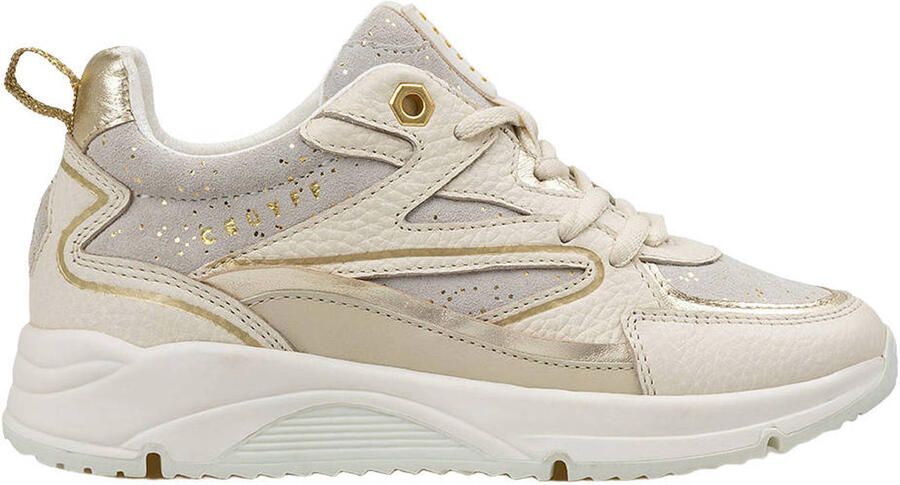 Cruyff Junior Madina Sneakers Meisjes Leren Sneaker Beige