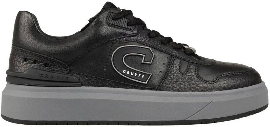 Cruyff leren sneakers zwart grijs