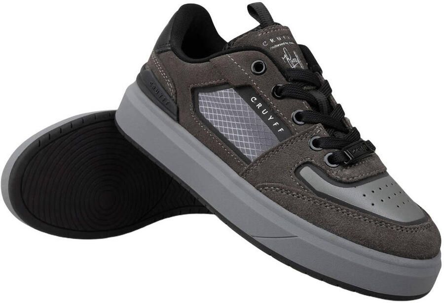 Cruyff Junior Endorsed Tech Pinstripe Sneakers Jongens Grijs - Foto 2