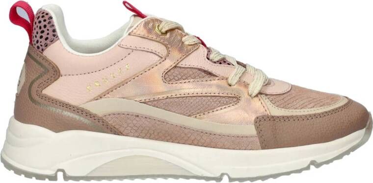 Cruyff Madina chunky leren sneakers roze Meisjes Leer Meerkleurig 36