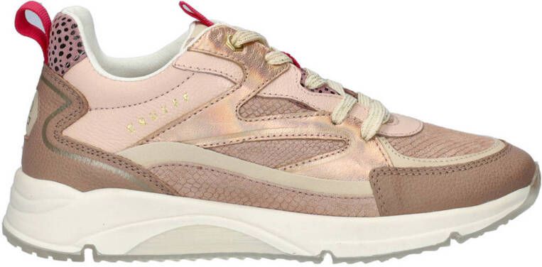 Cruyff Madina chunky leren sneakers roze Meisjes Leer Meerkleurig 35