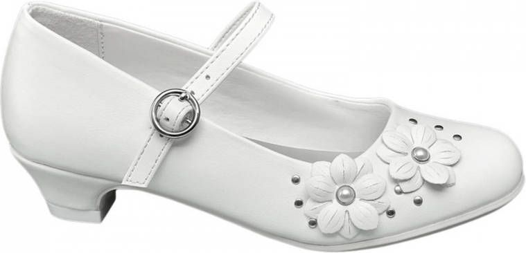 Cupcake Couture Kinderen Witte ballerina bloemetjes - Schoenen.nl