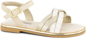 Cupcake Couture sandalen met glitters wit goud