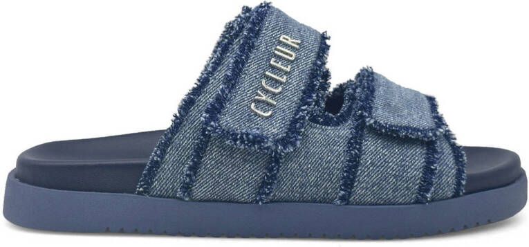 Cycleur de Luxe Azalea denim slippers blauw