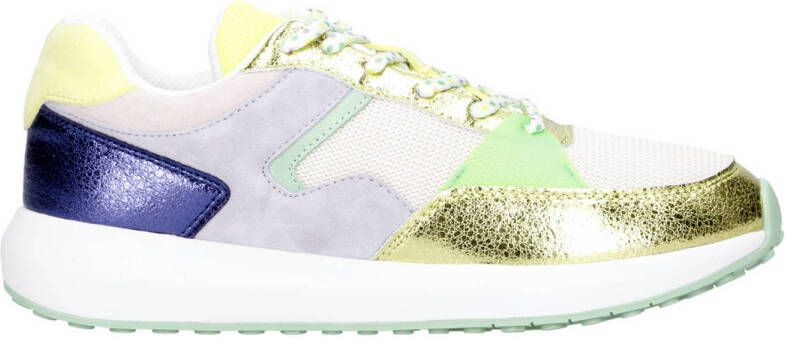 Cycleur de Luxe Camellia leren sneakers lime lila