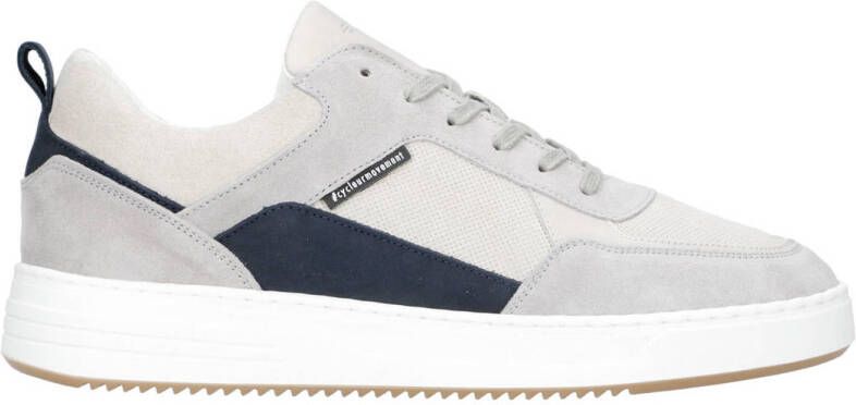 Cycleur de Luxe Commuter suède sneakers grijs donkerblauw