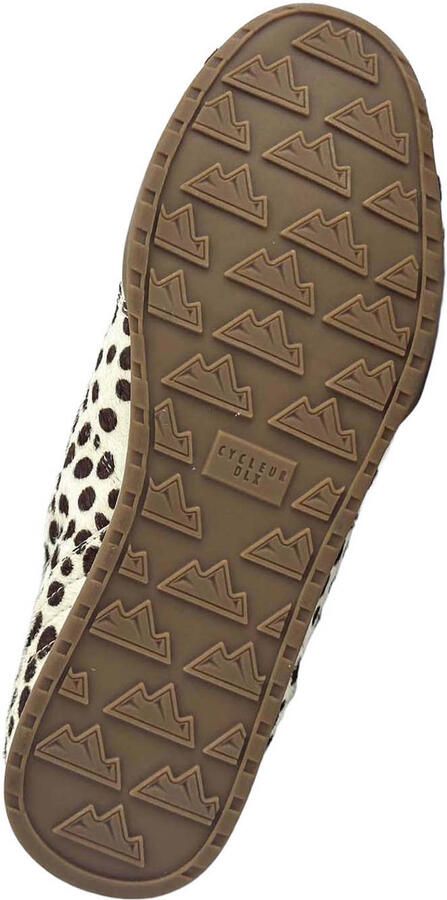 Cycleur de Luxe Anemone leren sneakers met dierenprint ecru bruin - Foto 3