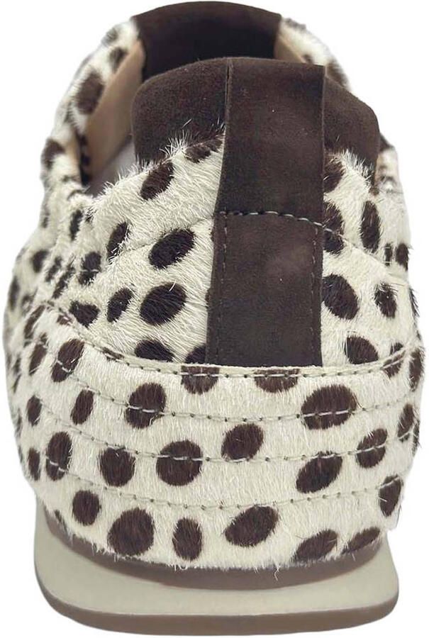 Cycleur de Luxe Anemone leren sneakers met dierenprint ecru bruin - Foto 2