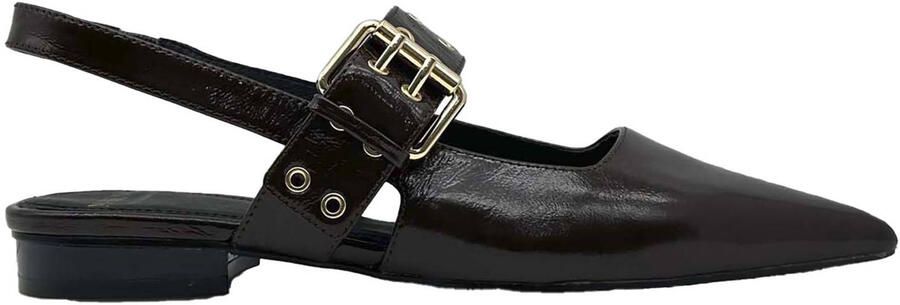 Cycleur de Luxe leren slingback loafers donkerbruin