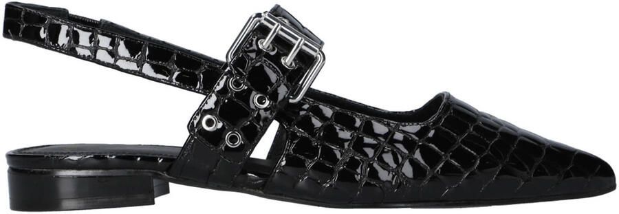 Cycleur de Luxe leren slingback loafers zwart