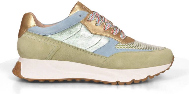 Cycleur de Luxe Fork leren sneakers kaki