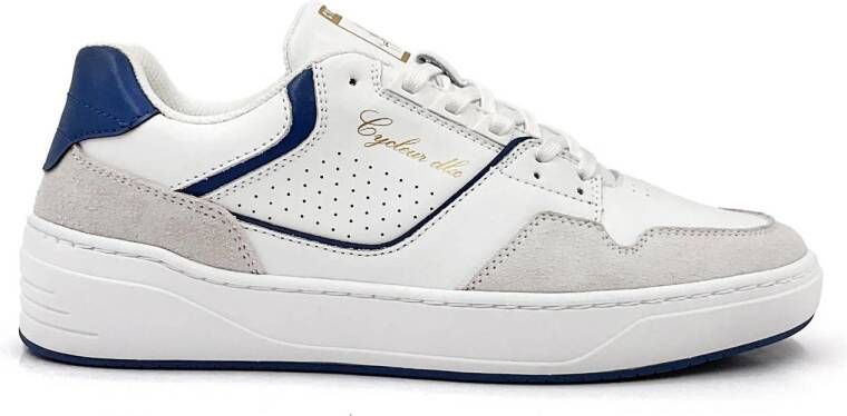 Cycleur de Luxe leren sneakers wit blauw