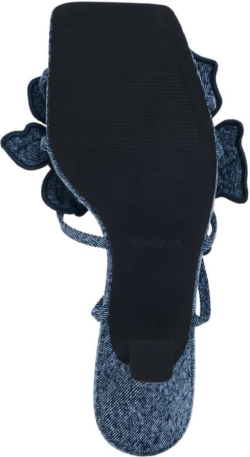 Desigual denim sandaletten met 3d applicatie dark denim - Foto 3