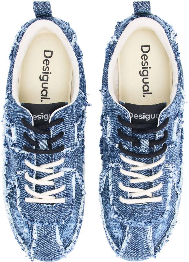 Desigual denim sneakers blauw - Foto 3