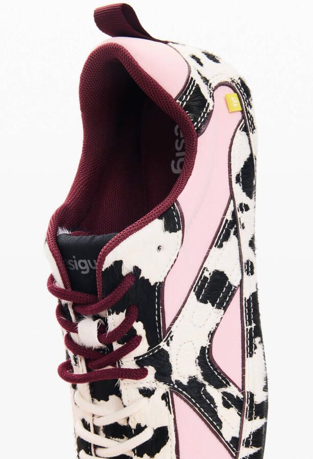 Desigual leren sneakers met dierenprint meerkleurig - Foto 3