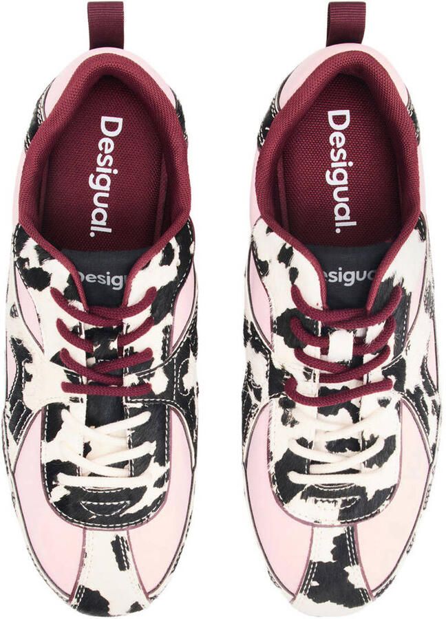 Desigual leren sneakers met dierenprint meerkleurig - Foto 2