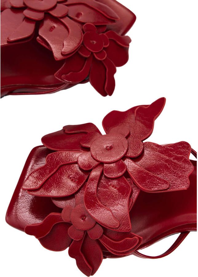 Desigual imitatieleren sandalen met 3d-applicatie bordeaux - Foto 3