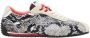 Desigual leren sneakers met slangenprint ecru zwart - Thumbnail 1