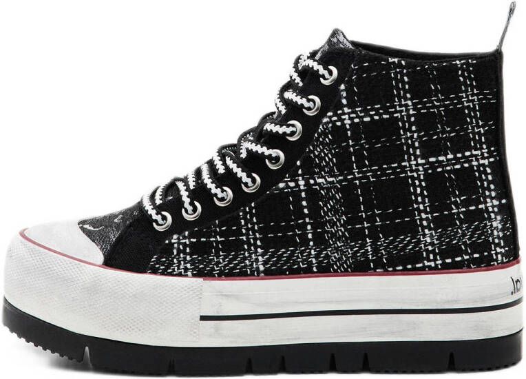 Desigual plateau sneakers zwart