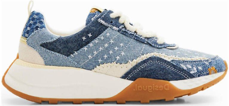 Desigual sneakers denim blauw