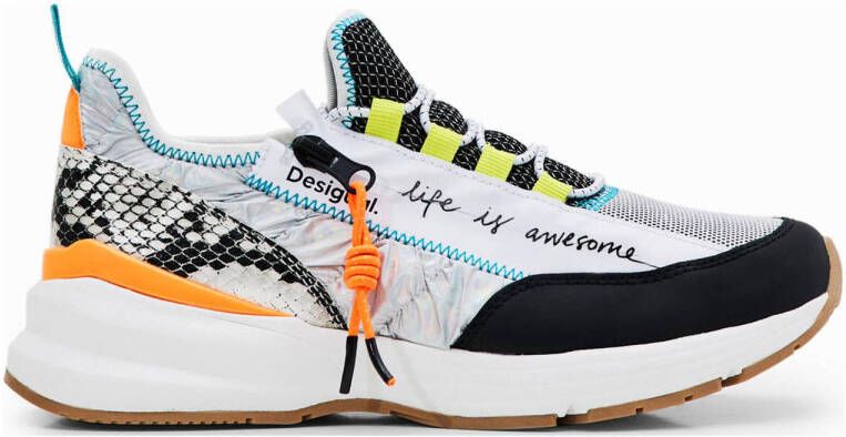 Desigual Moon Zipper Snake veterschoenen