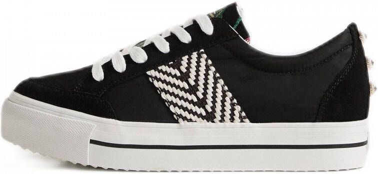 Desigual Exotische leren sportschoenen van Street