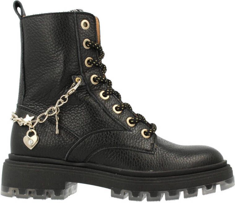 Develab 41444 leren veterboots zwart