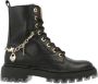 Develab 41444 Veterboots Laarzen Met Veters Meisjes Kids Zwart - Thumbnail 2