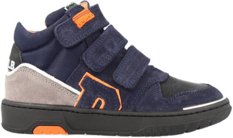 Develab 45707 suède sneakers donkerblauw