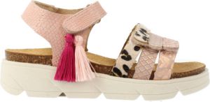 Develab 48344 leren sandalen roze