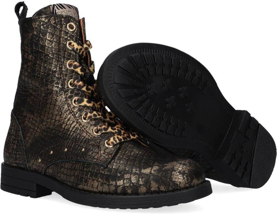 Develab 42146 Veterboots Laarzen Met Veters Meisjes Brons - Foto 3