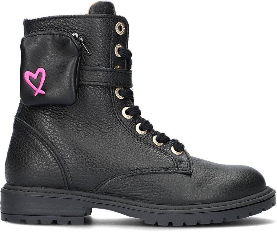 Develab 42718 Veterboots Laarzen Met Veters Meisjes Kids Zwart