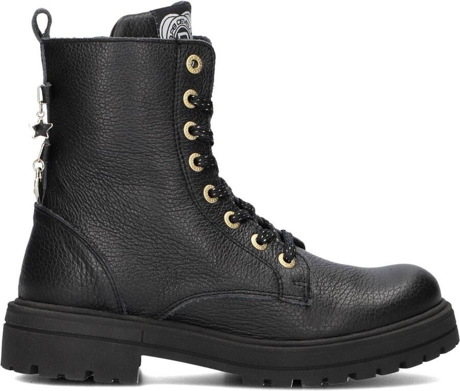 Develab 42968 922 Black Meisjes Veterboots Zwart