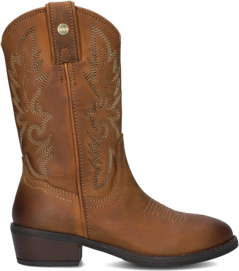 Develab 44374 Laarzen Leer Meisjes Cognac