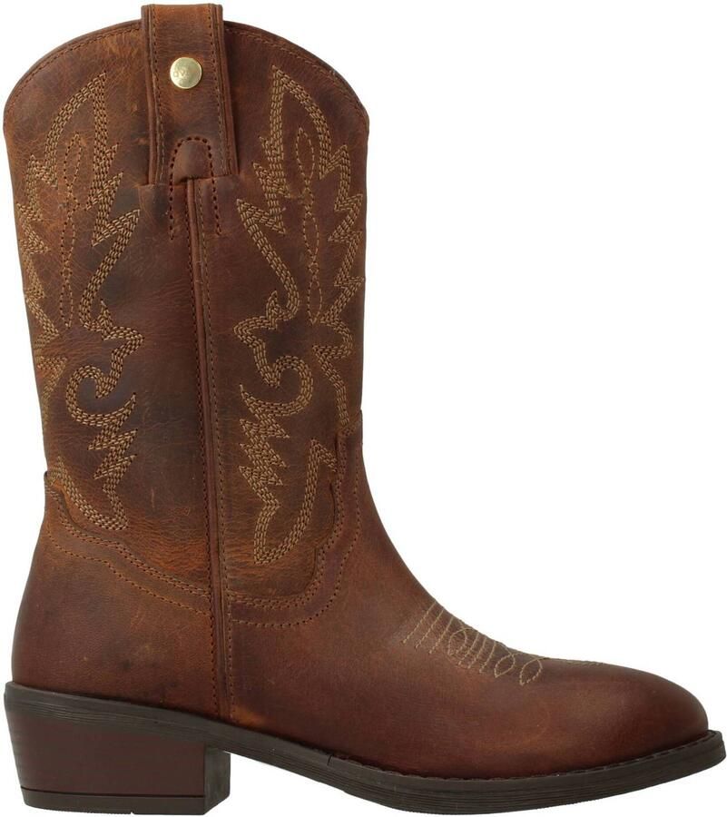 Develab 44374 Laarzen Leer Meisjes Cognac