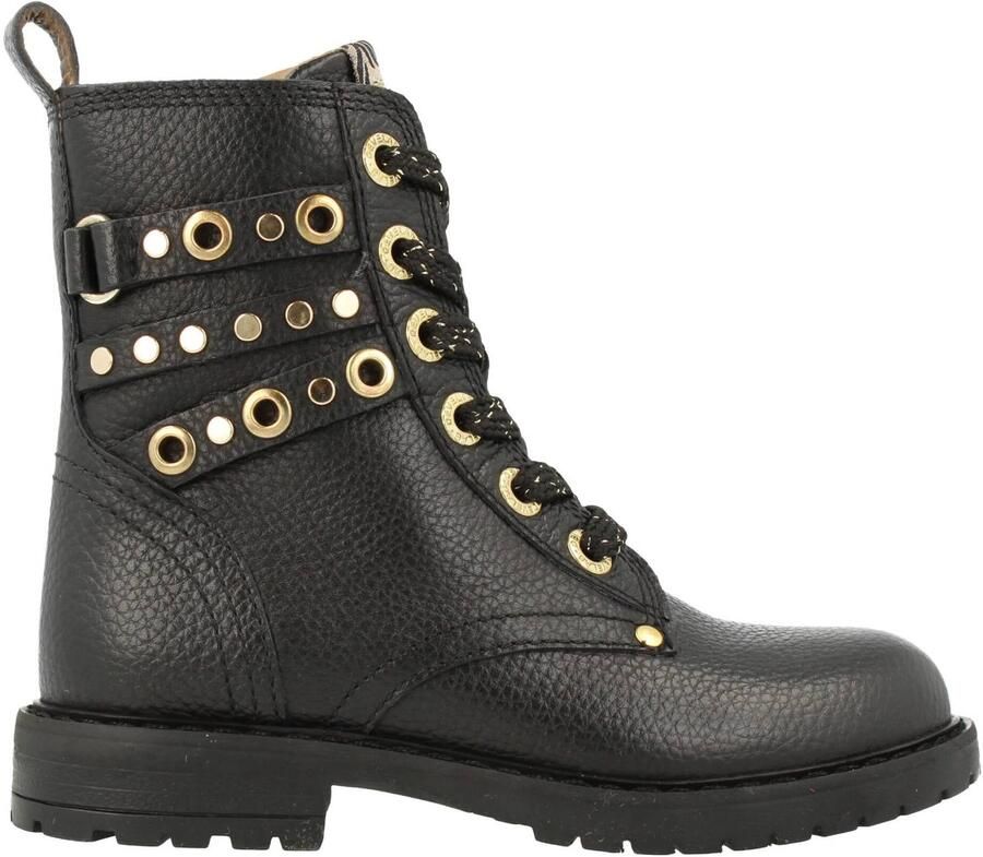 Develab leren enkelboots zwart